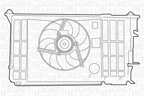 Fan, engine cooling (069422379010)