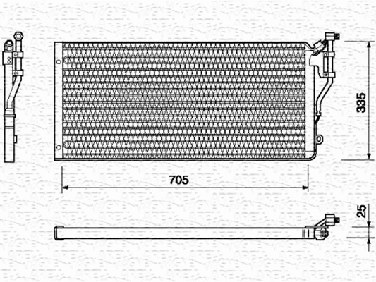 Condenser, air conditioning (350203109000)