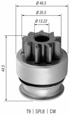 Pinion, starter (940113020369)