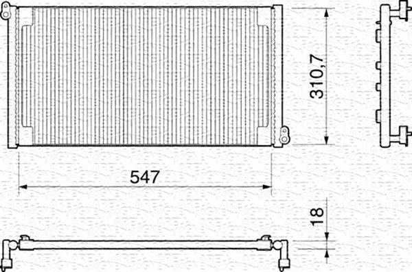 Condenser, air conditioning (350203155000)