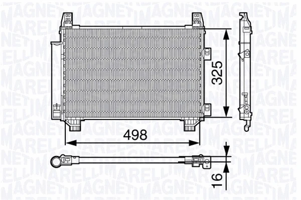 Condenser, air conditioning (350203674000)