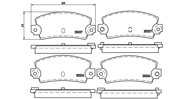Brake Pad Set, disc brake (363700468002)
