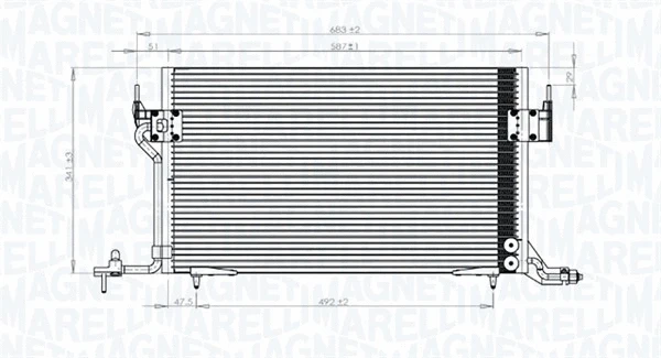 Condenser, air conditioning (350203838000)