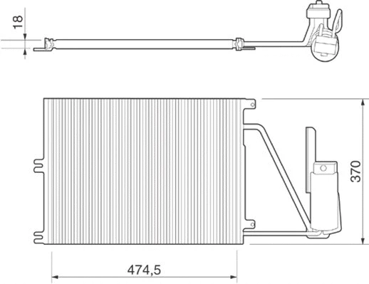 Condenser, air conditioning (350203220000)