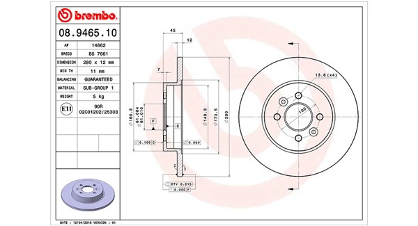 Brake Disc (360406044100)