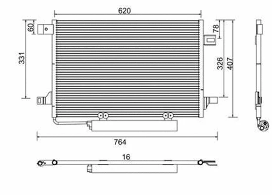 Condenser, air conditioning (359003221100)
