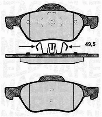 Brake Pad Set, disc brake (363916060572)
