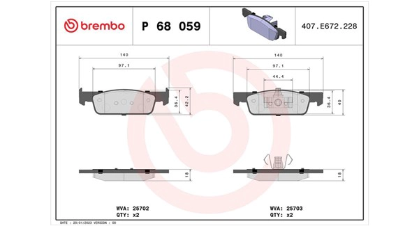 Brake Pad Set, disc brake