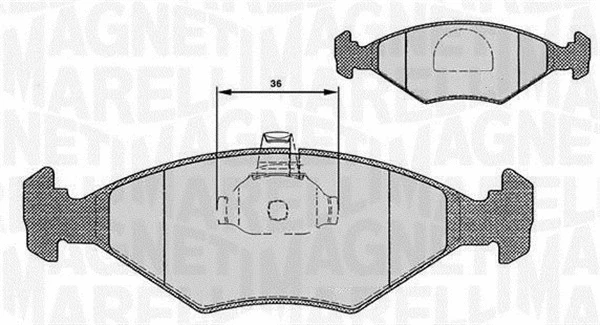 Brake Pad Set, disc brake (363916060235)