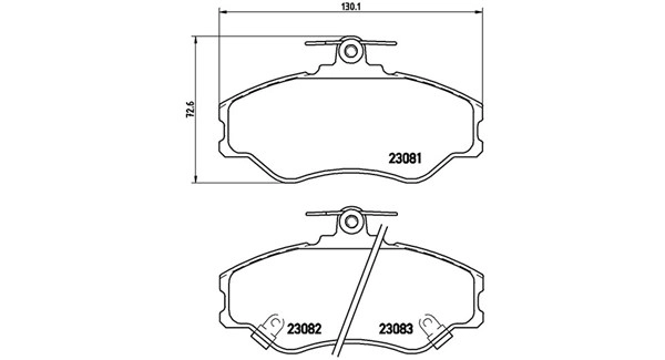 Brake Pad Set, disc brake (363700430005)