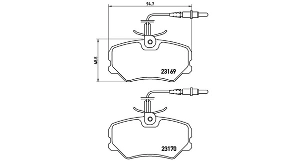 Brake Pad Set, disc brake (363700461050)