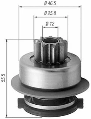 Pinion, starter (940113020256)
