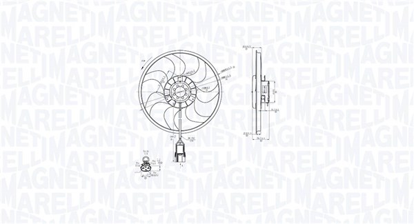 Fan, engine cooling (069422861010)