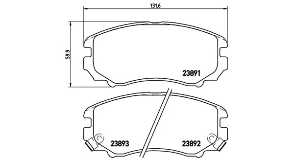 Brake Pad Set, disc brake (363700530018)