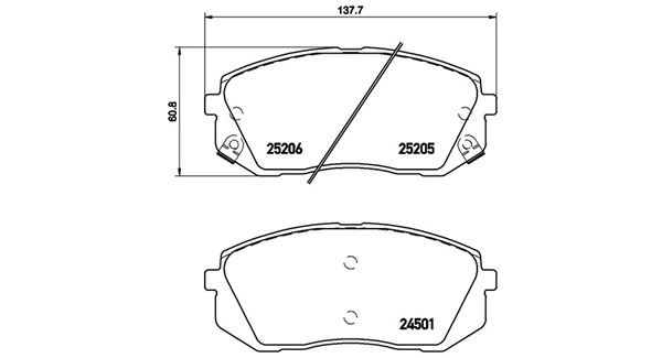 Brake Pad Set, disc brake (363700530056)