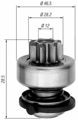 Pinion, starter (940113020281)