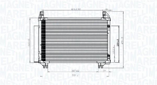 Condenser, air conditioning (350203741000)