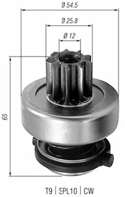 Pinion, starter (940113020253)