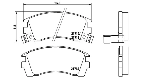 Brake Pad Set, disc brake (363700456064)