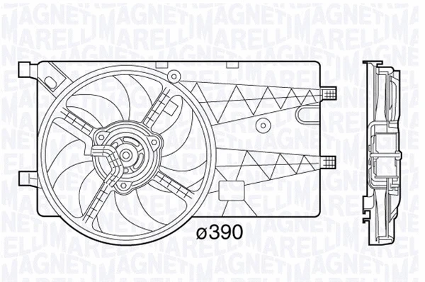 Fan, engine cooling (069422575010)