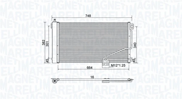 Condenser, air conditioning (350203738000)