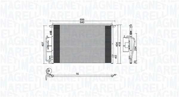 Condenser, air conditioning (350203892000)