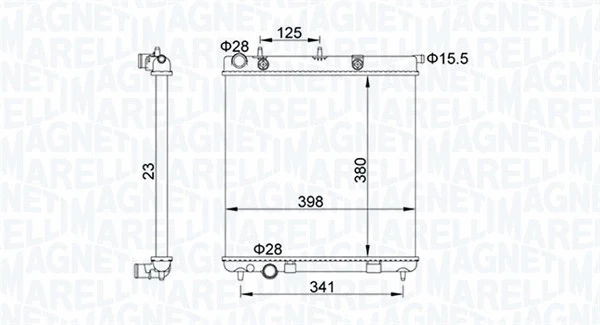Radiator, engine cooling (350213153700)