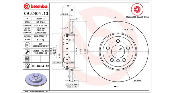 Brake Disc (360406130804)