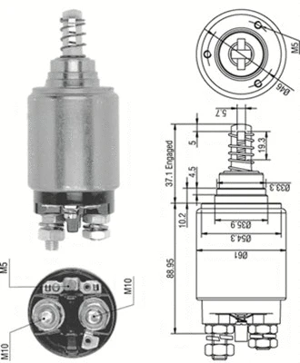 Solenoid Switch, starter (940113050252)