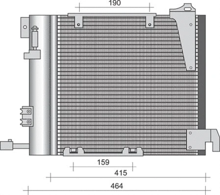 Condenser, air conditioning (350203263000)