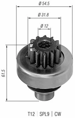 Pinion, starter (940113020210)