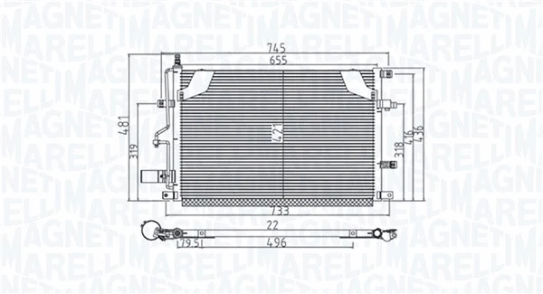 Condenser, air conditioning (350203914000)