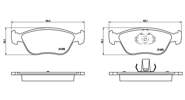 Brake Pad Set, disc brake (363700486024)