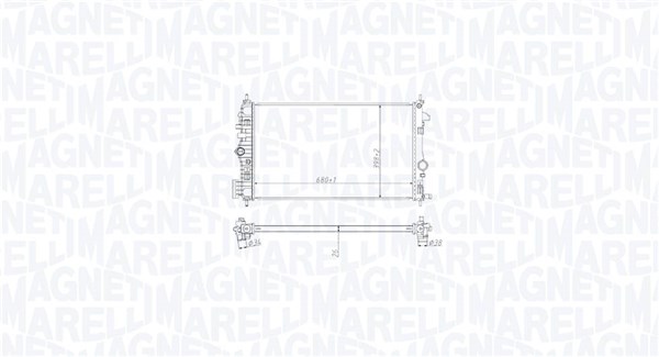 Radiator, engine cooling (350213213000)