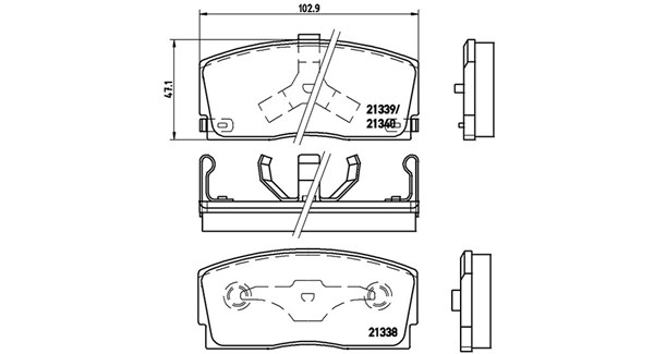 Brake Pad Set, disc brake (363700416005)