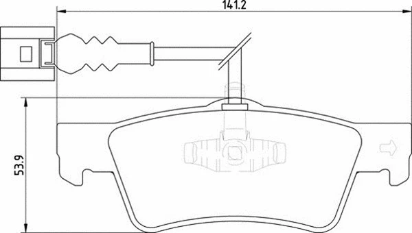Brake Pad Set, disc brake (363700201758)