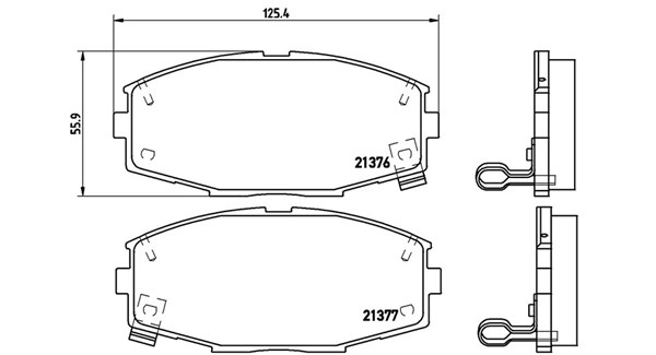 Brake Pad Set, disc brake (363700483020)