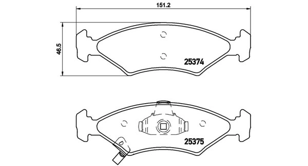 Brake Pad Set, disc brake (363700430062)