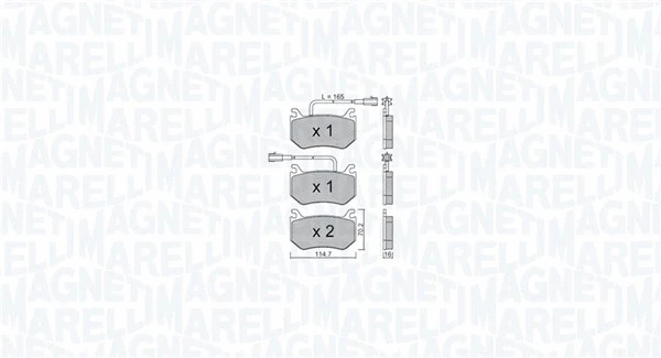 Brake Pad Set, disc brake (363916061196)