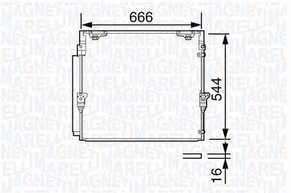 Condenser, air conditioning (350203693000)