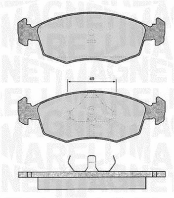 Brake Pad Set, disc brake (363916060249)
