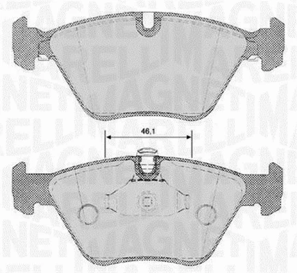 Brake Pad Set, disc brake (363916060153)
