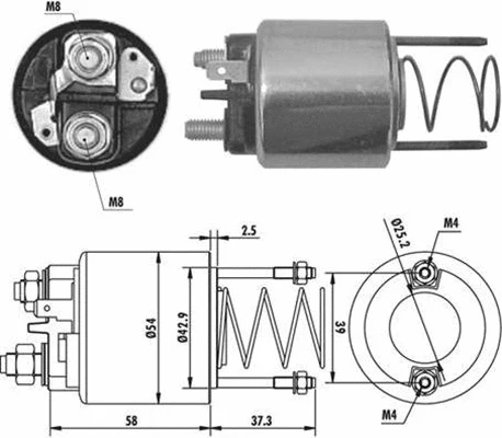 Solenoid Switch, starter (940113050382)