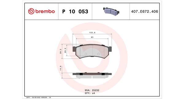 Brake Pad Set, disc brake
