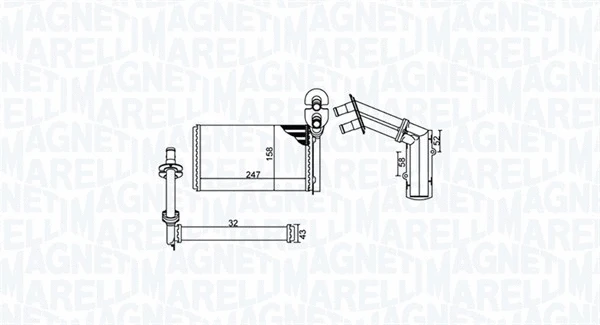 Heat Exchanger, interior heating (350218484000)