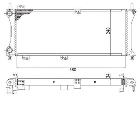 Radiator, engine cooling