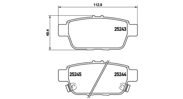 Brake Pad Set, disc brake (363700428067)