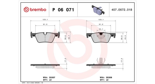 Brake Pad Set, disc brake