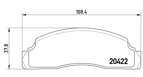 Brake Pad Set, disc brake (363700424009)