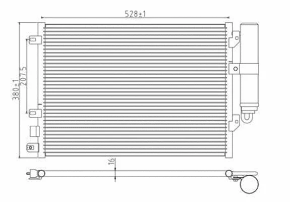 Condenser, air conditioning (359003221180)